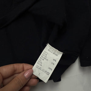 Black buttons up jumper (L)