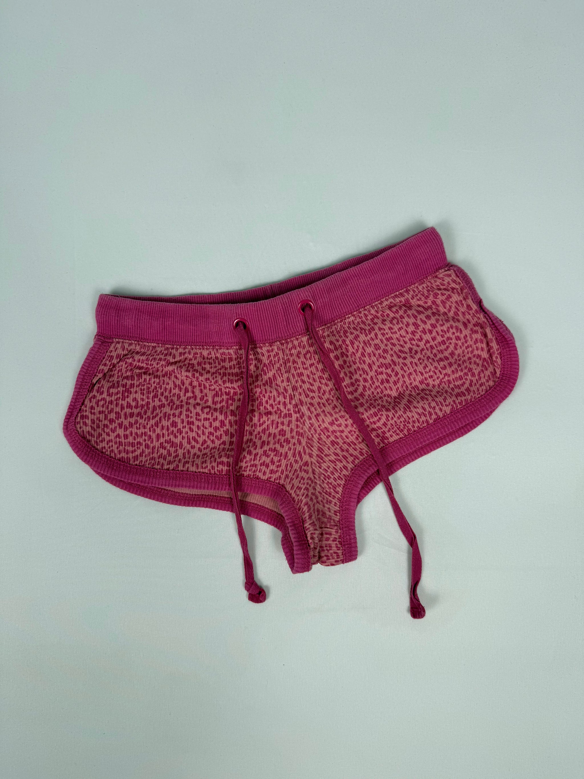 Pink animal print mini short (XS)