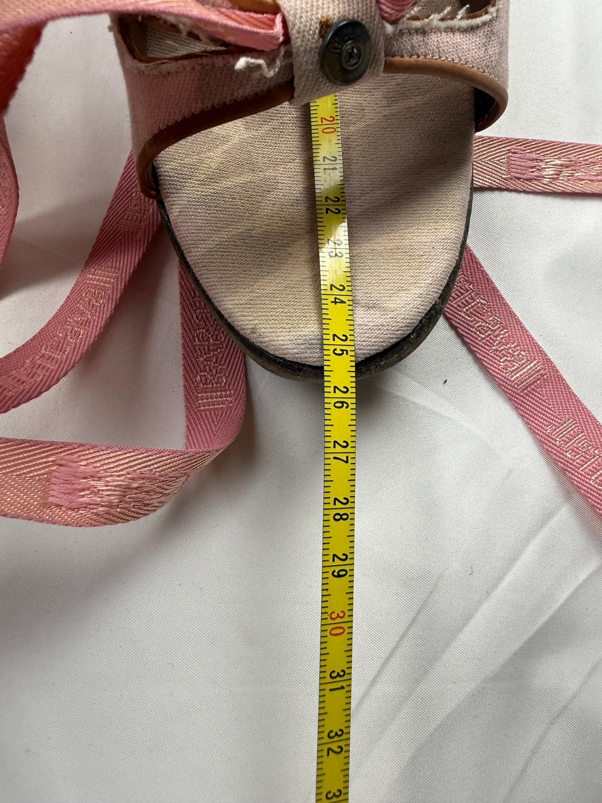 Pink tie up bow clogs mules heels (39)