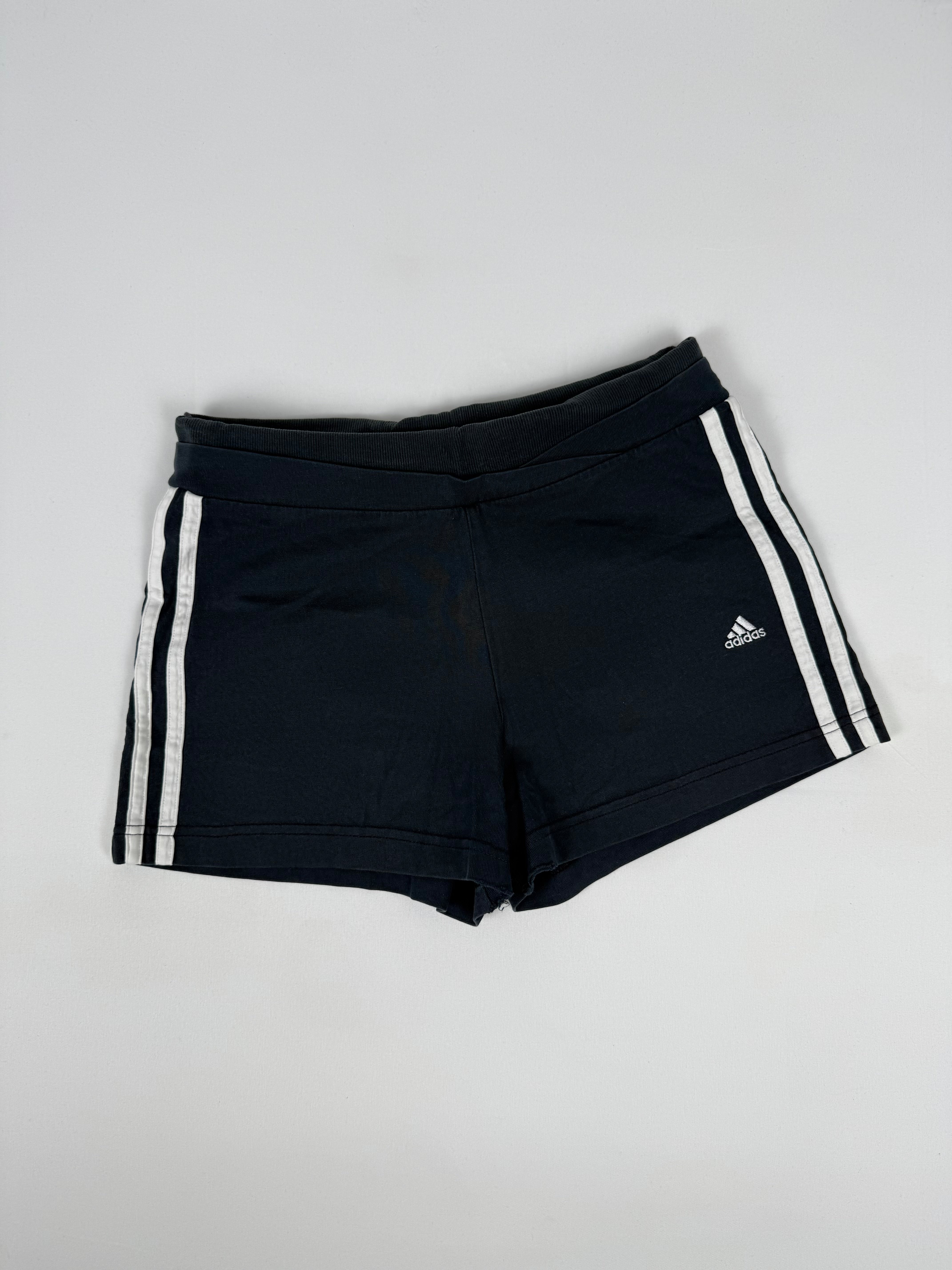Black activewear low rise mini short (S)