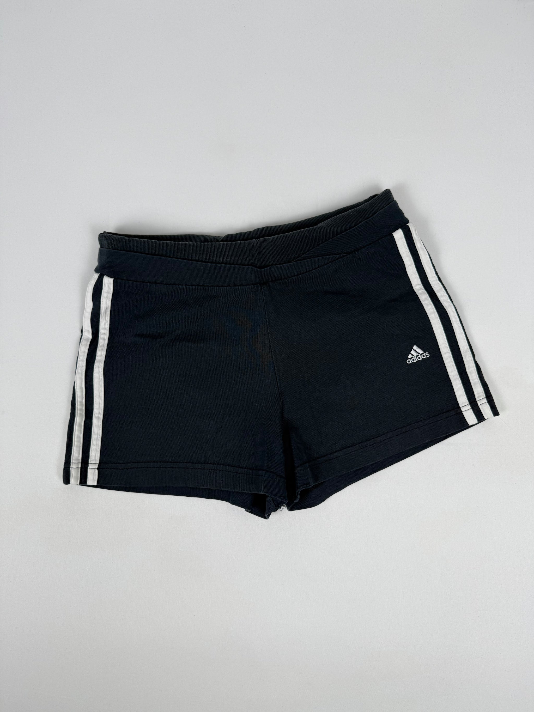 Black activewear low rise mini short (S)