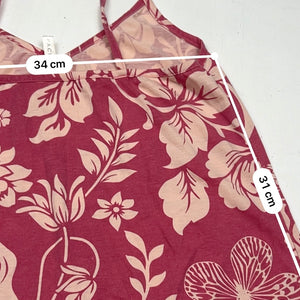 Pink floral cami top (S/M)