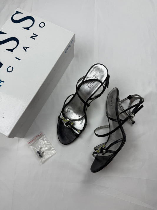 Black butterfly charms heels (37)