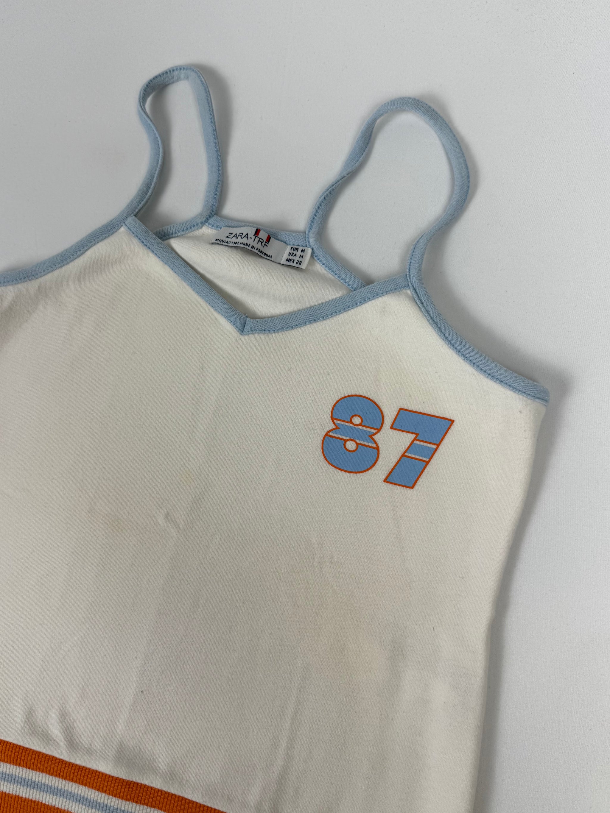 White activewear cotton top (M)