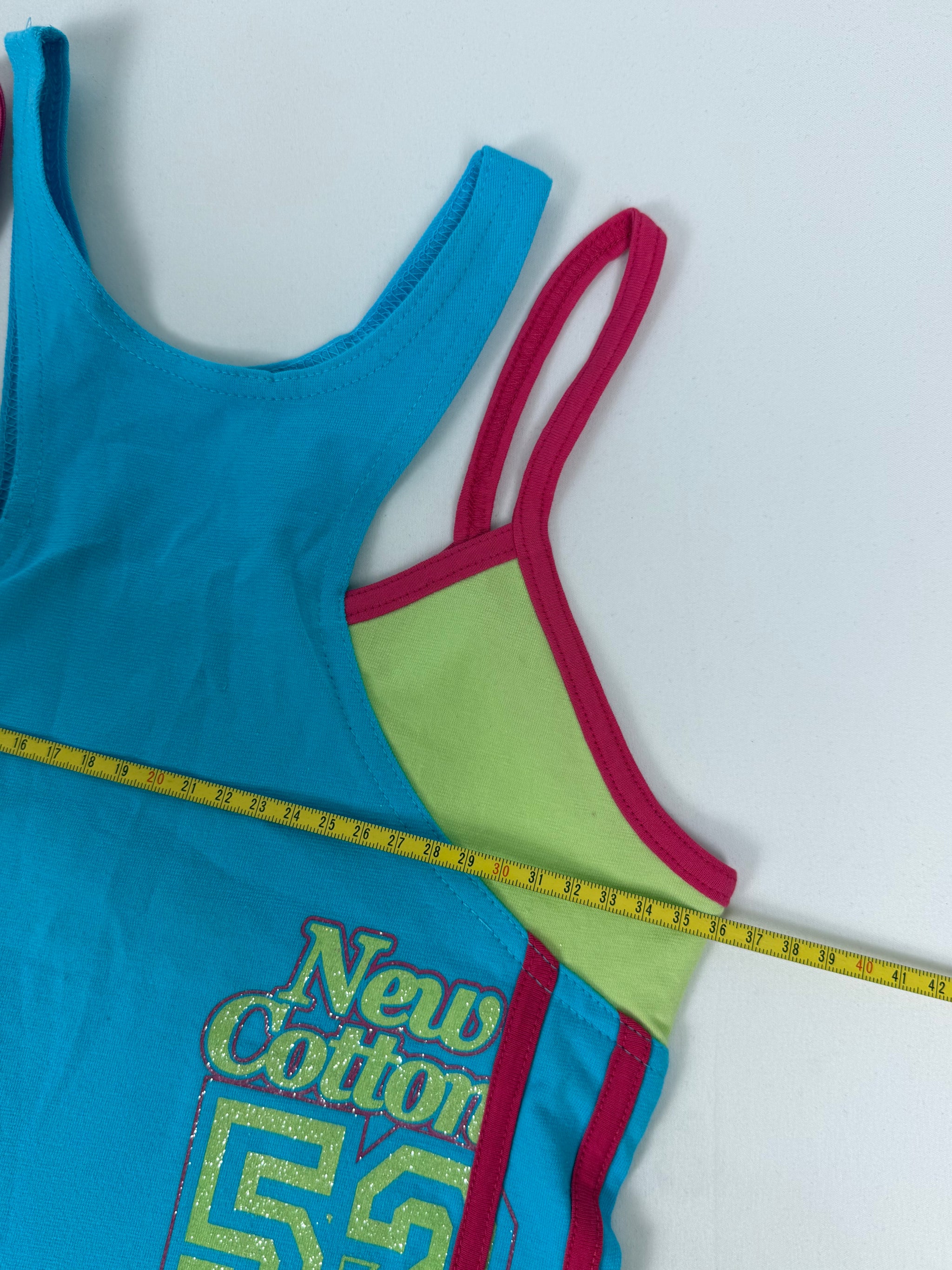 Activewear 2 in 1 cotton stretchy top (S)