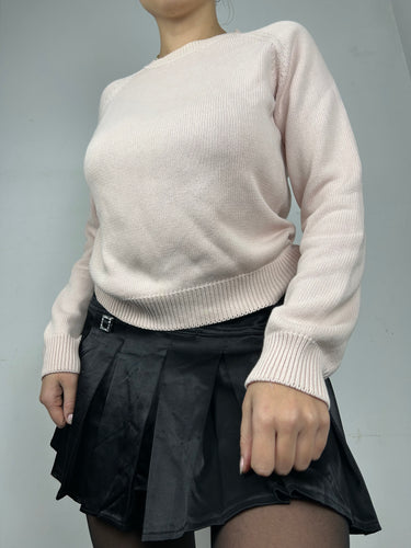 Baby pink round neck jumper (S/M)