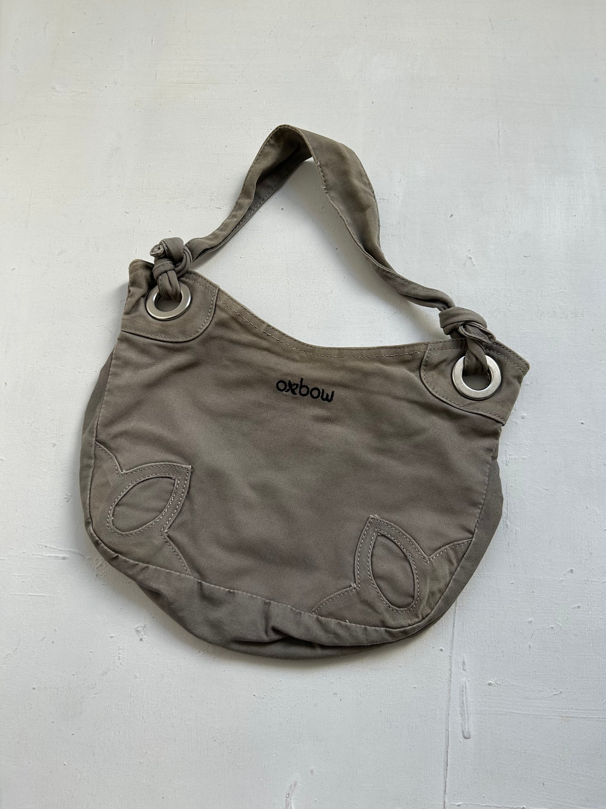 Khaki medium shoulder bag