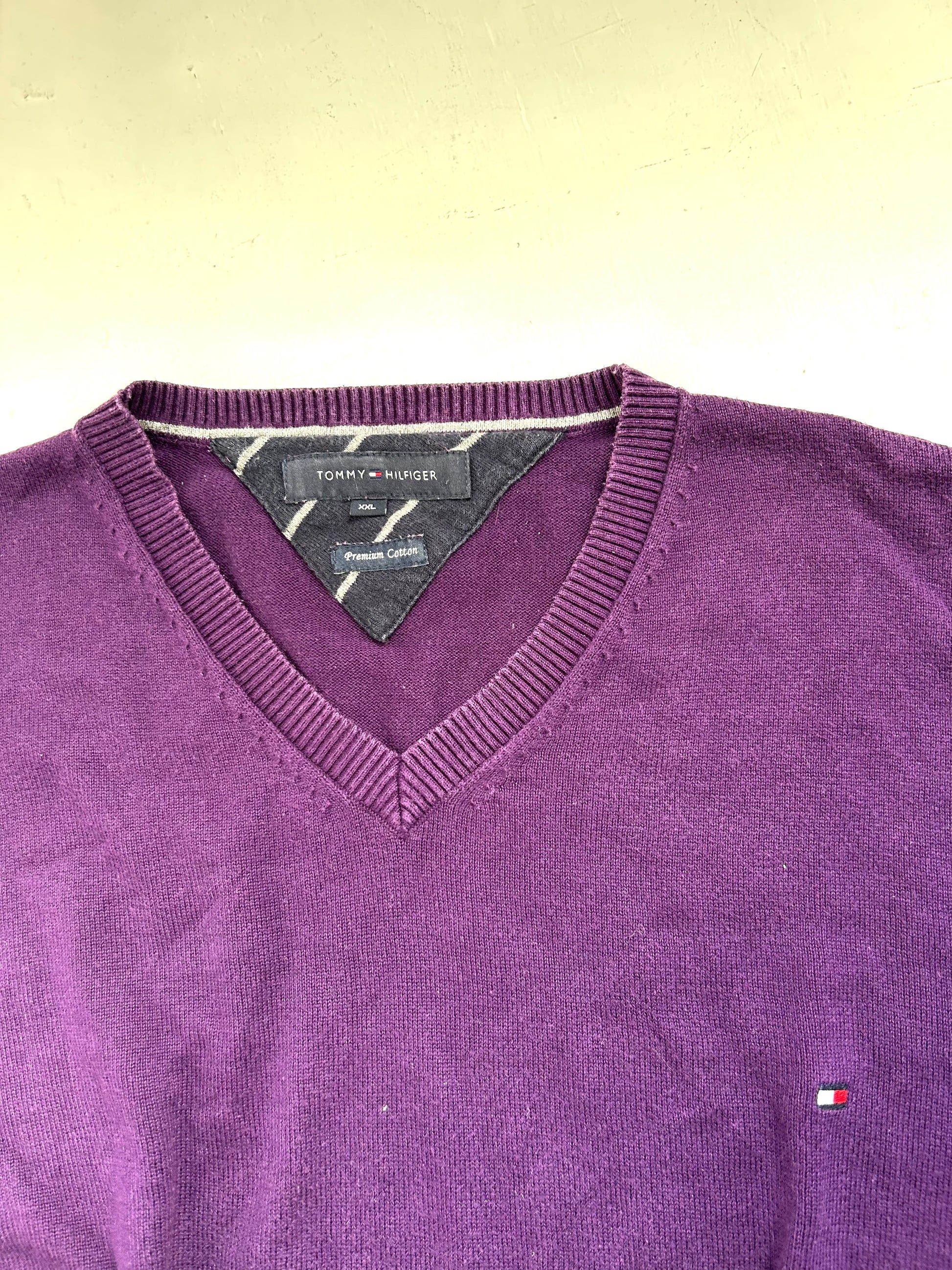 Purple cotton 90s jumper (XXL)