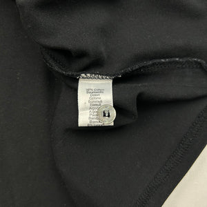 Black tight fit graphic text tee (L)