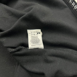 Black tight fit graphic text tee (L)