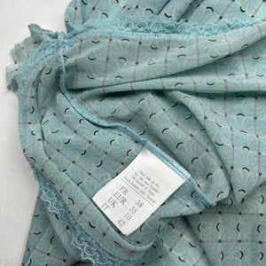 Baby blue mesh babydoll mini dress (M)