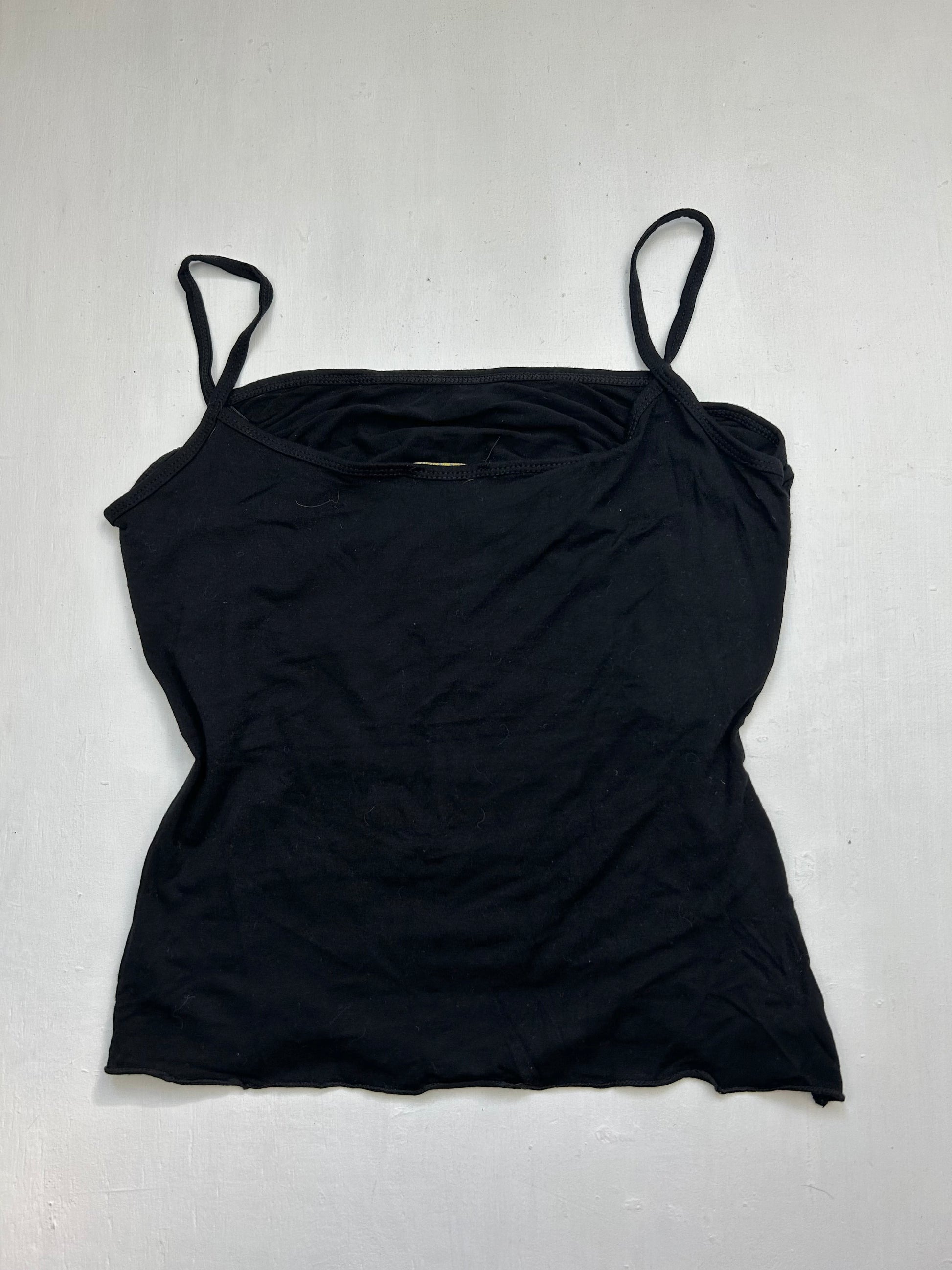 Black ruched cami top (M/L)