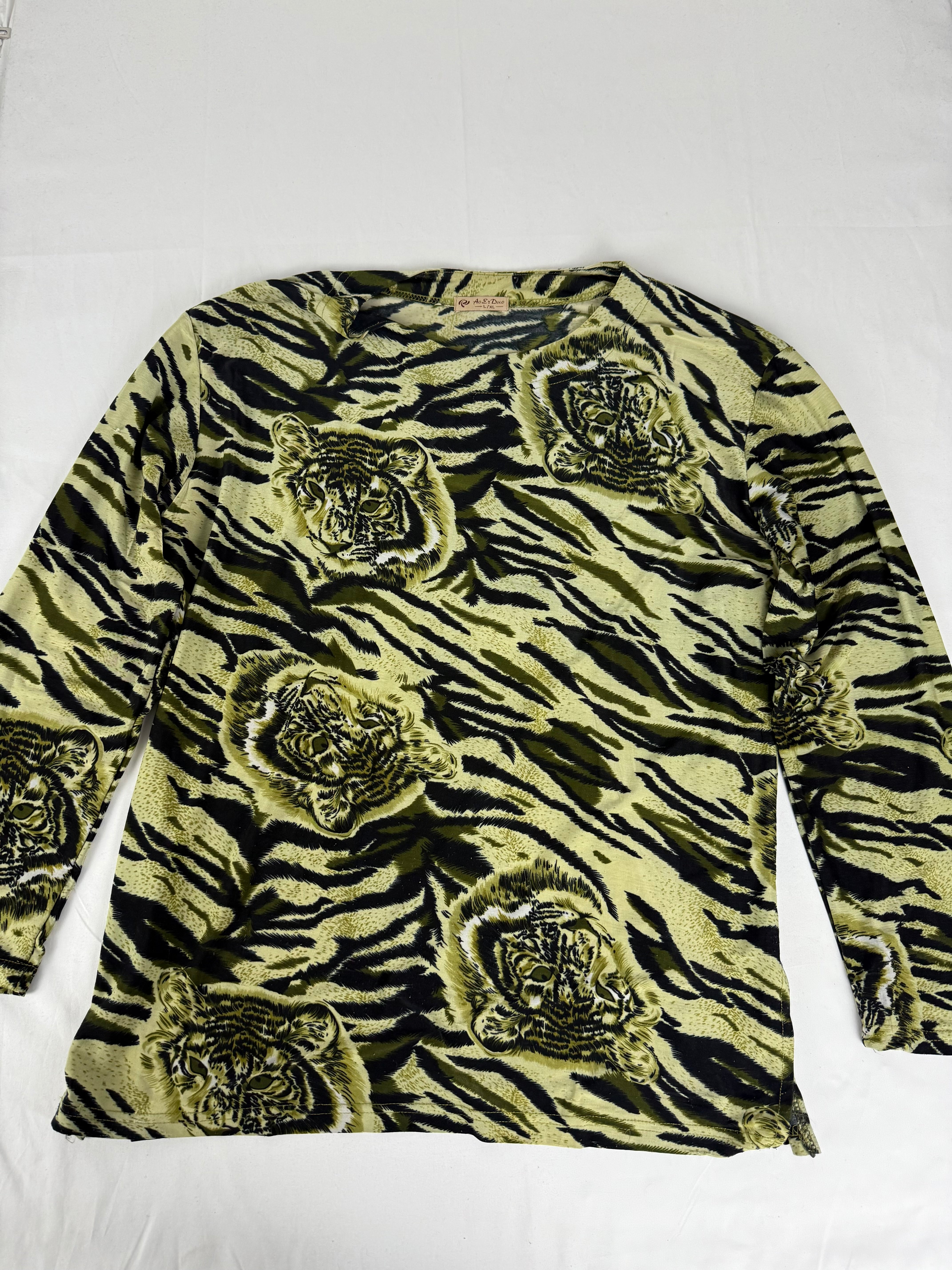 Khaki panther long sleeves top (XXL)