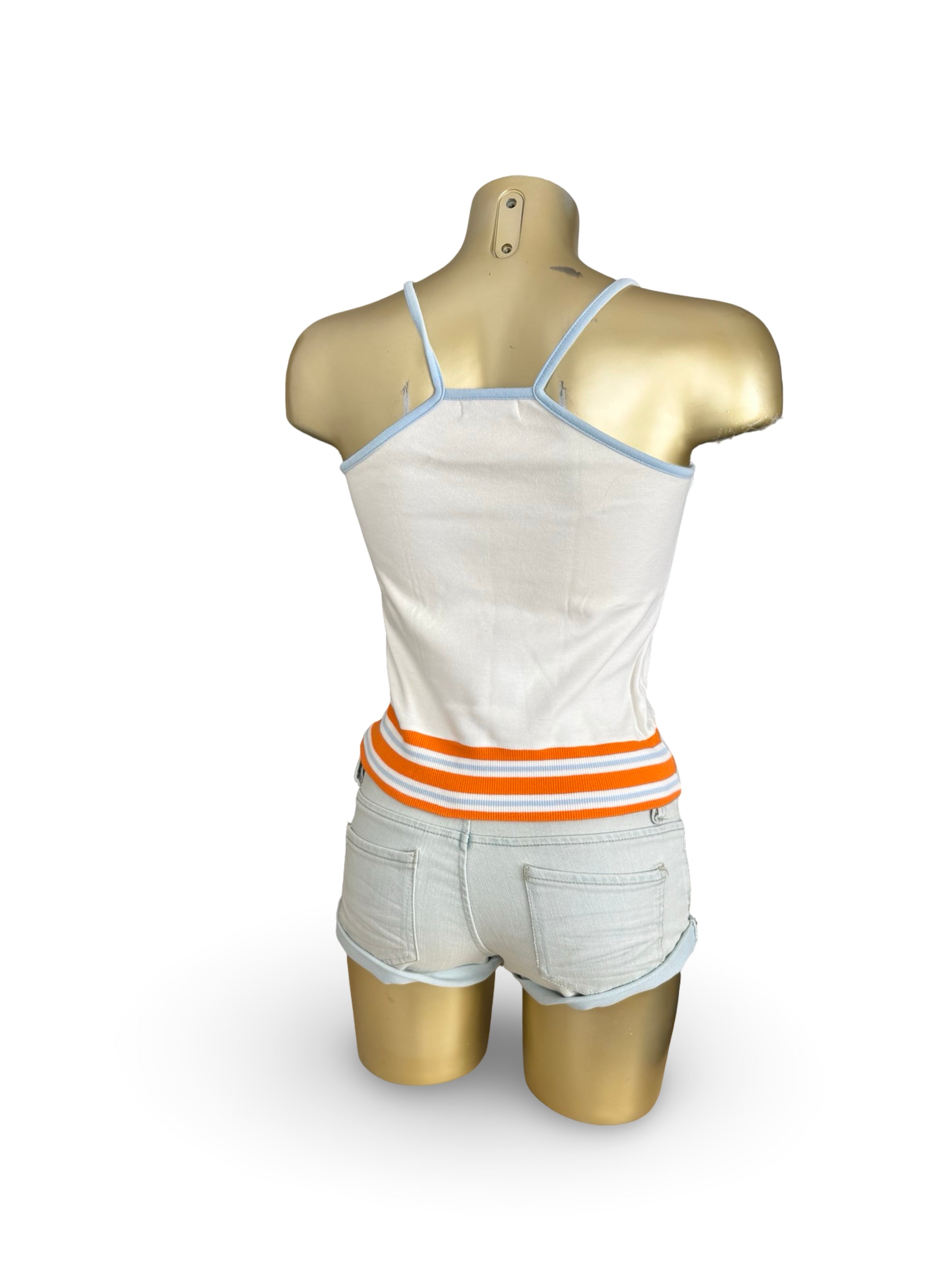 White activewear cotton top (M)