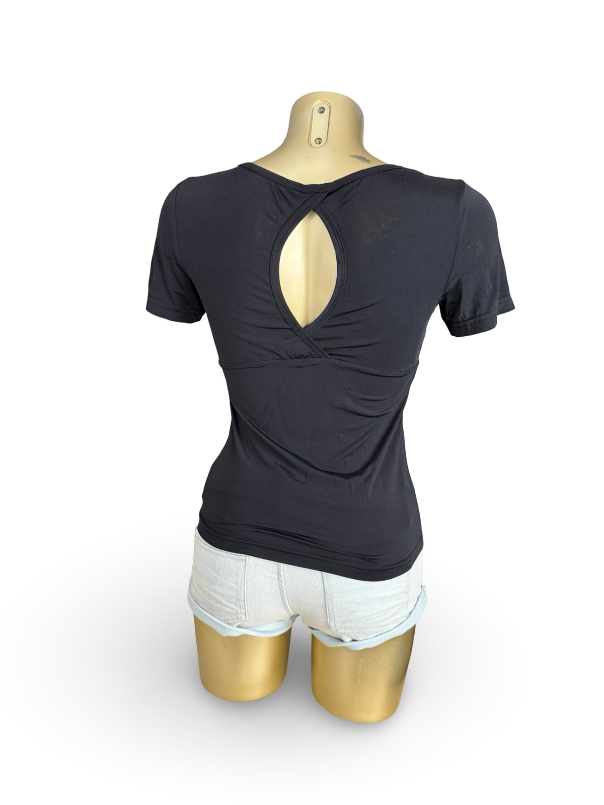 T-shirt graphique en coton kaki (S)