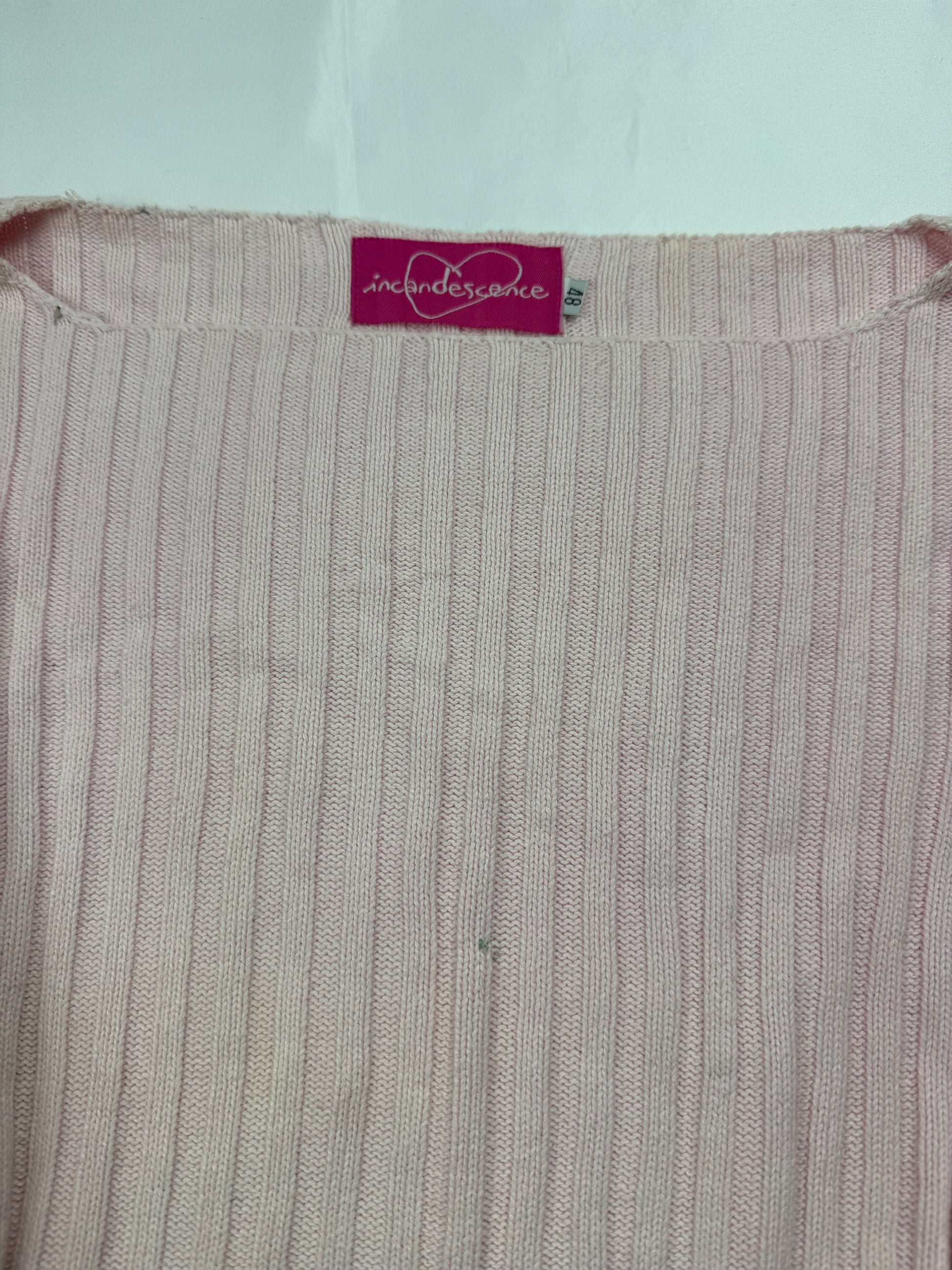 Baby pink ribbed jumper (XL)