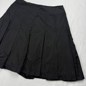 Black low rise pleated midi skirt (XS/S)