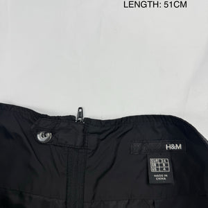 Black low rise pleated midi skirt (XS/S)