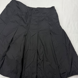 Black low rise pleated midi skirt (XS/S)