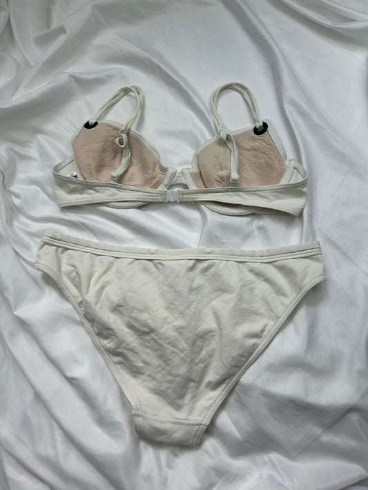 White  low waist bikini set (XL)