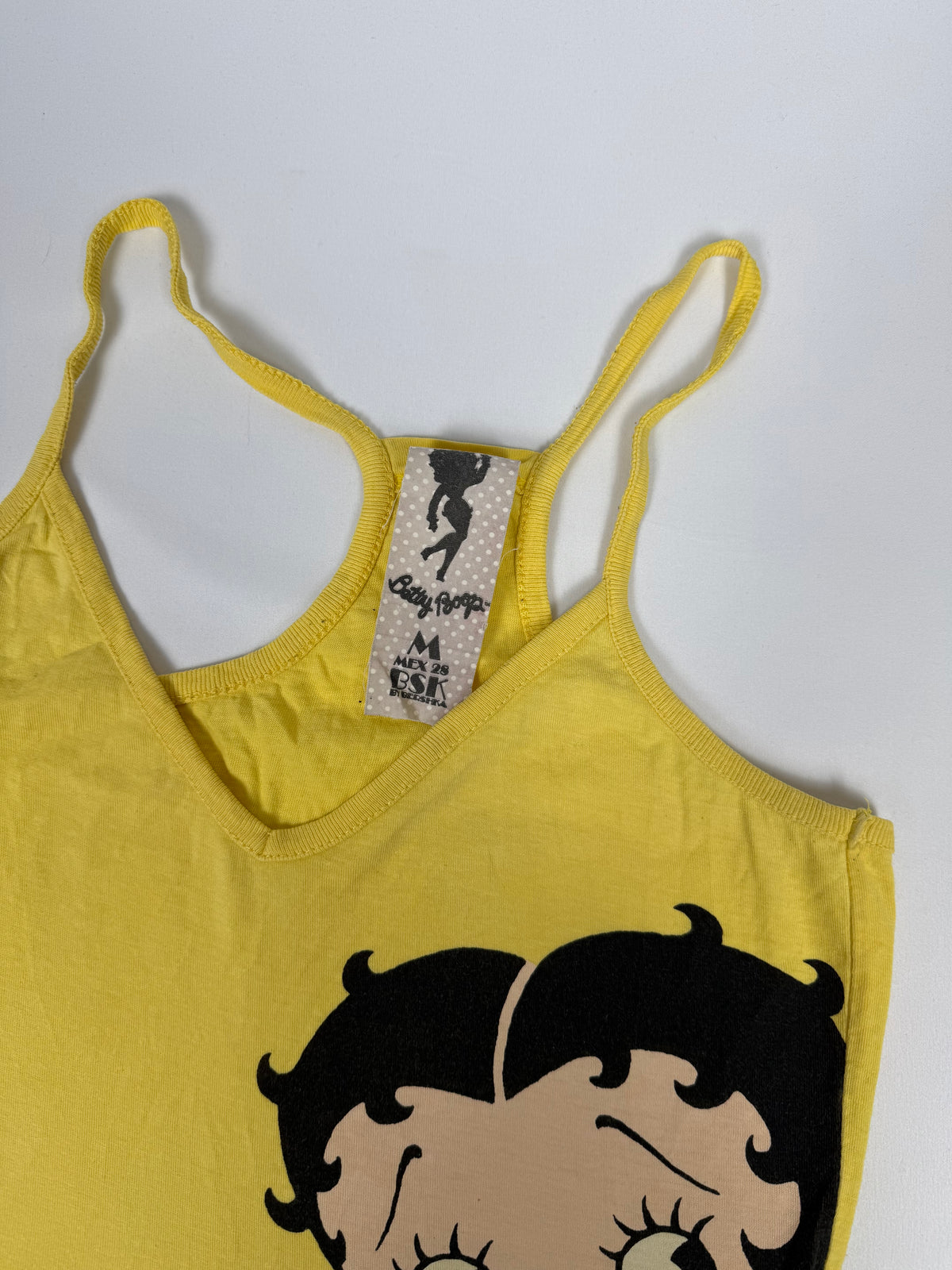 Yellow graphic cotton top (M)