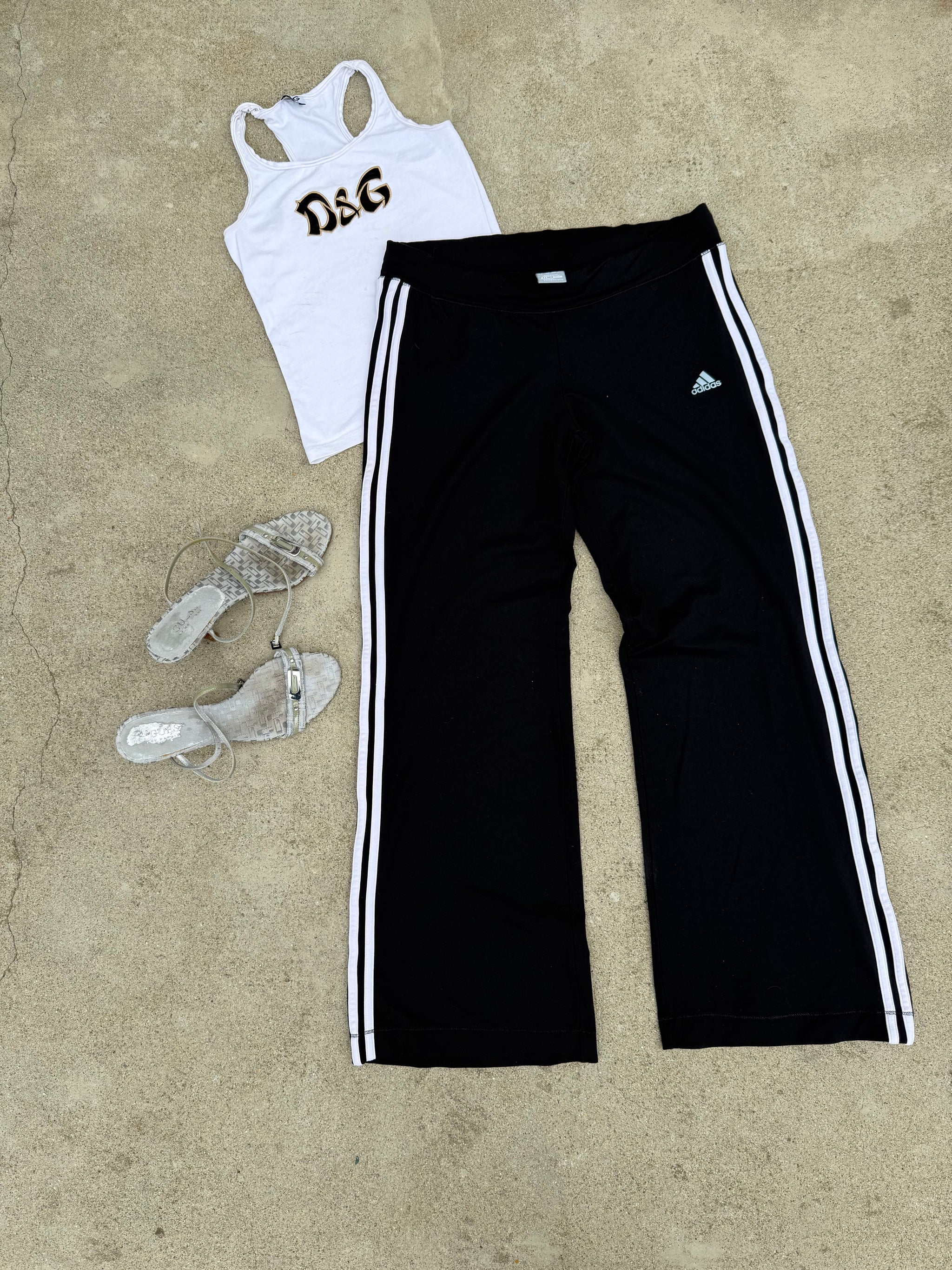White cotton logo tank top (XS/S)
