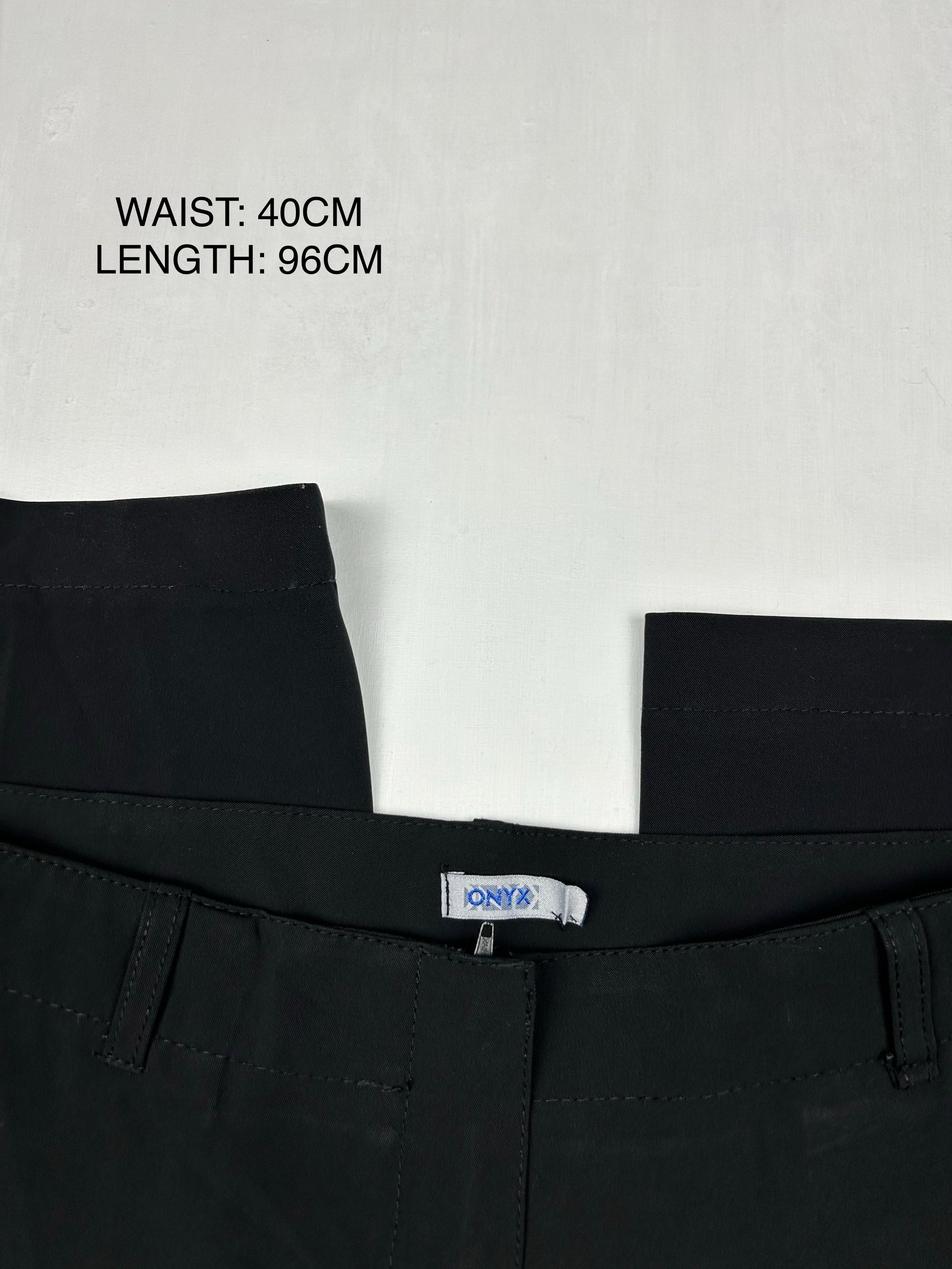 Black low rise flare /bootcut office pants (M)