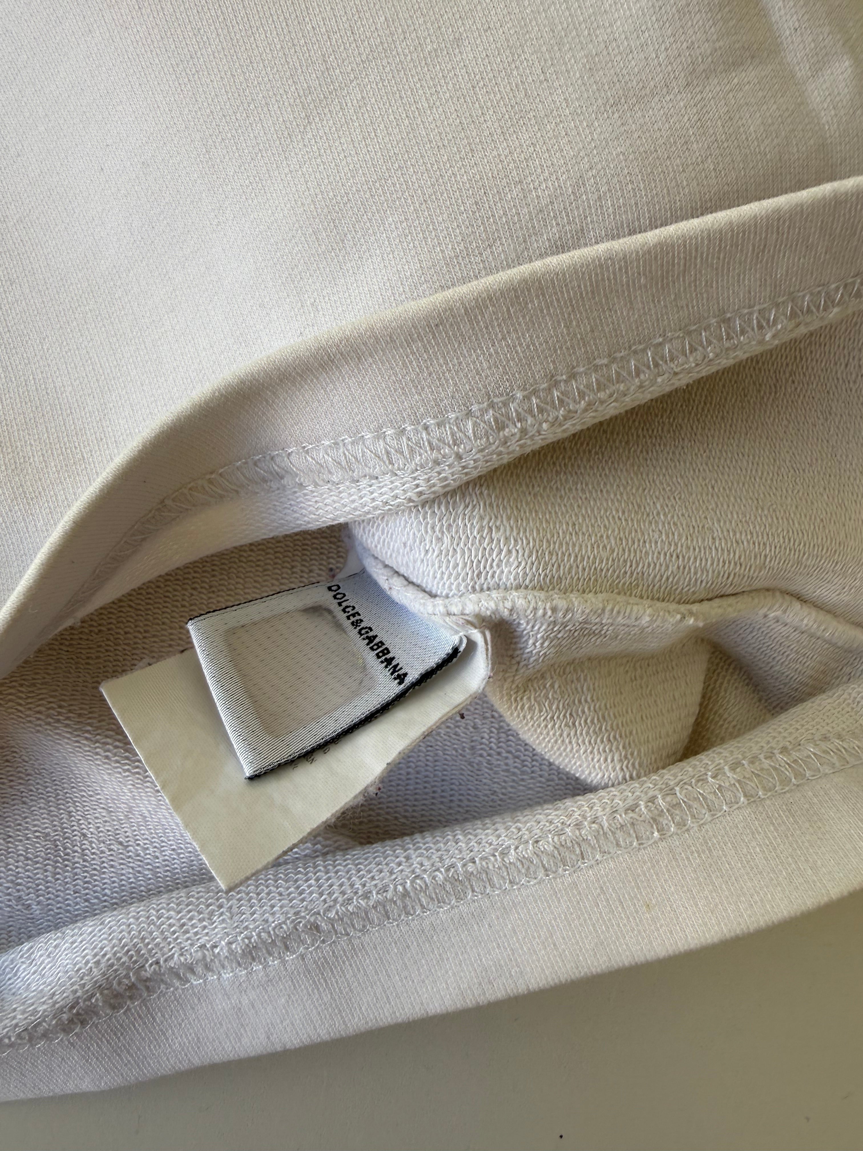 White 100% cotton logo top (XS)