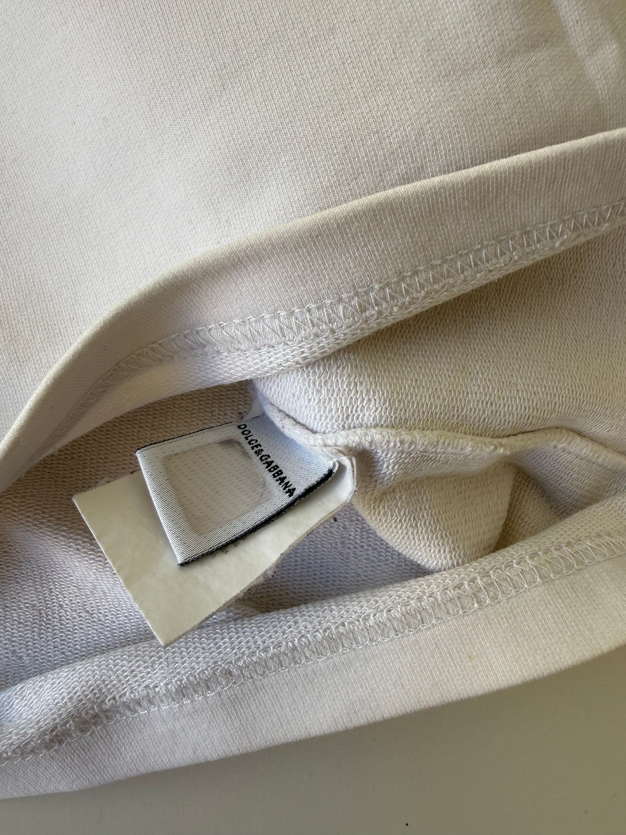 White 100% cotton logo top (XS)