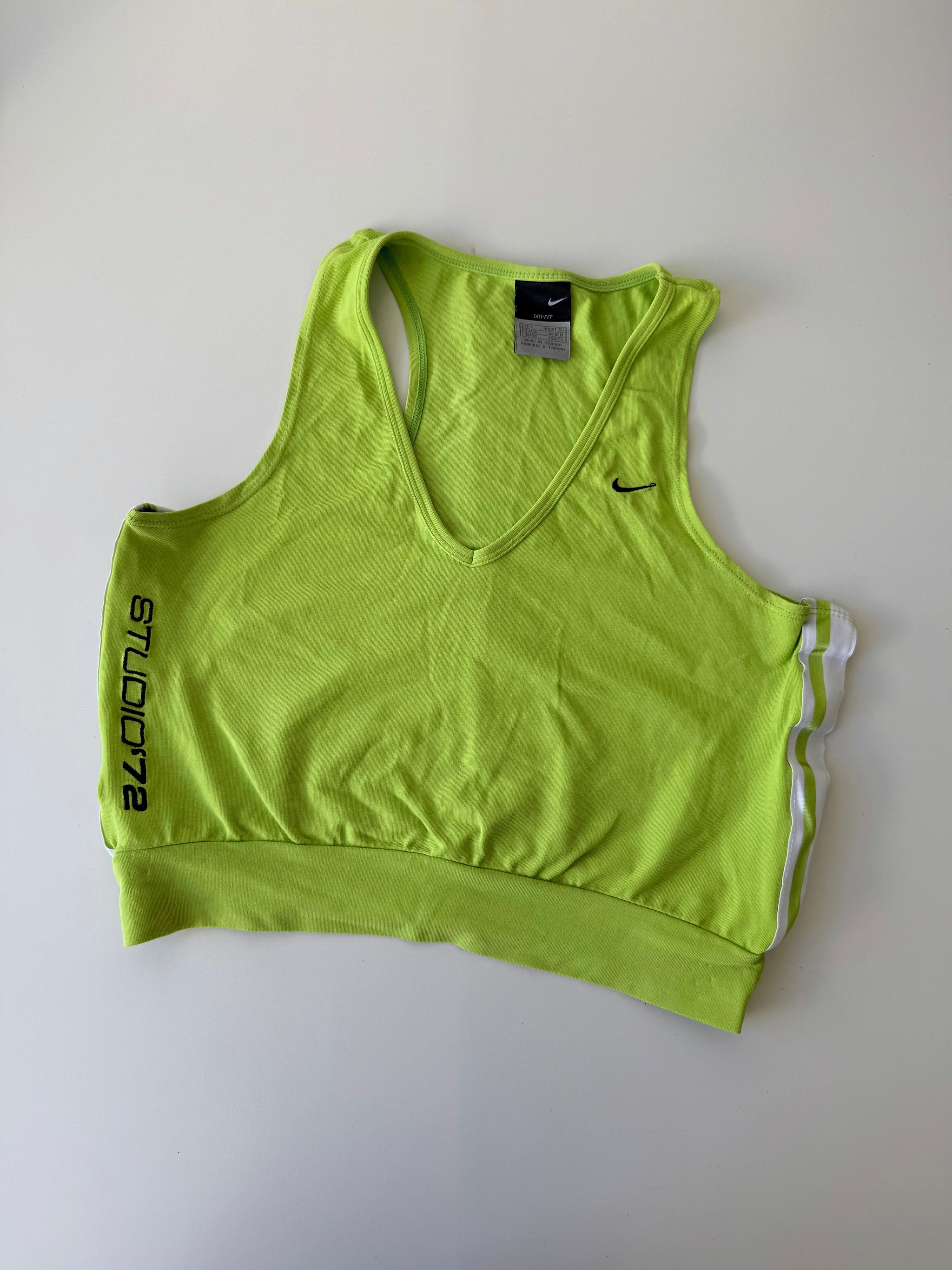 Green 100% cotton activewear top (L)