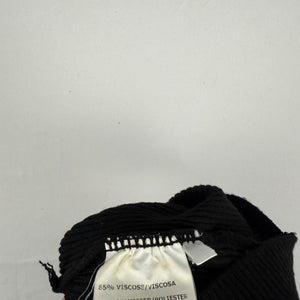 Black lace up tight fit cami top (M/L)