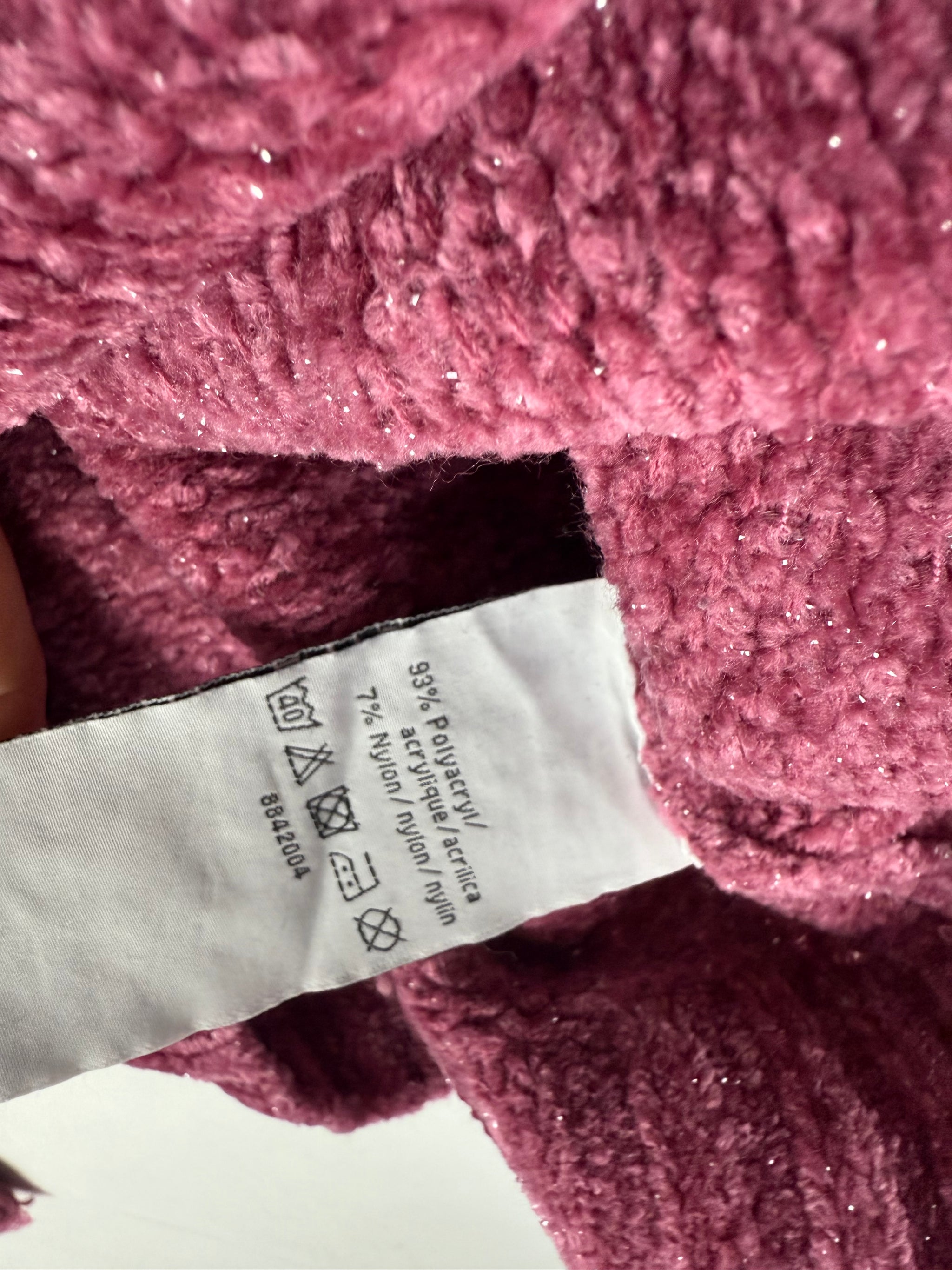 Pink turtleneck winter jumper (XS/S)