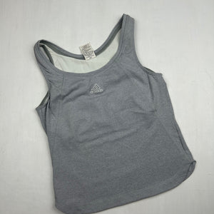 Grey tight fit tank top with bra (S)