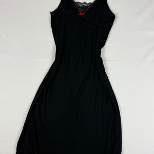 Black & red super soft modal babydoll mini dress (S/M)