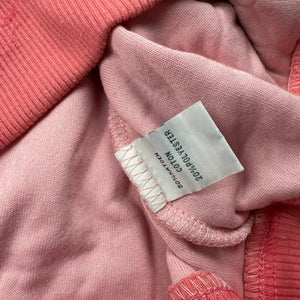 Pink velvet zip up hooded tee (XL)