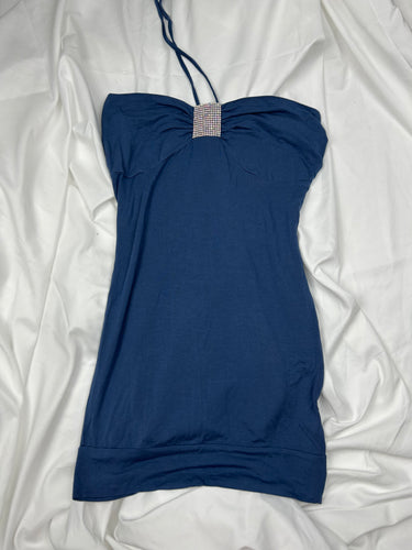 Navy blue halter top (S/M)