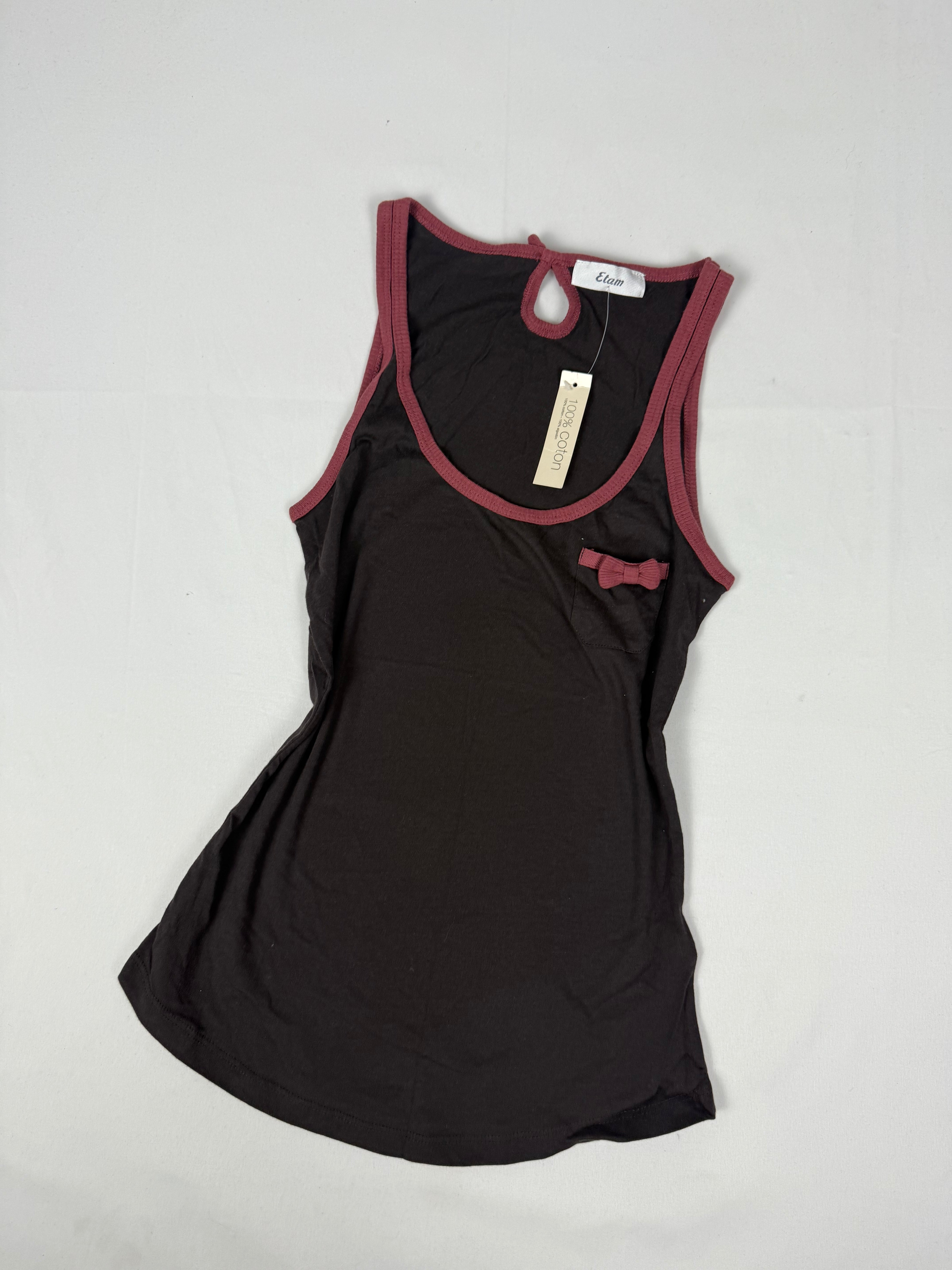 Brown 100% cotton brand new top (XS)