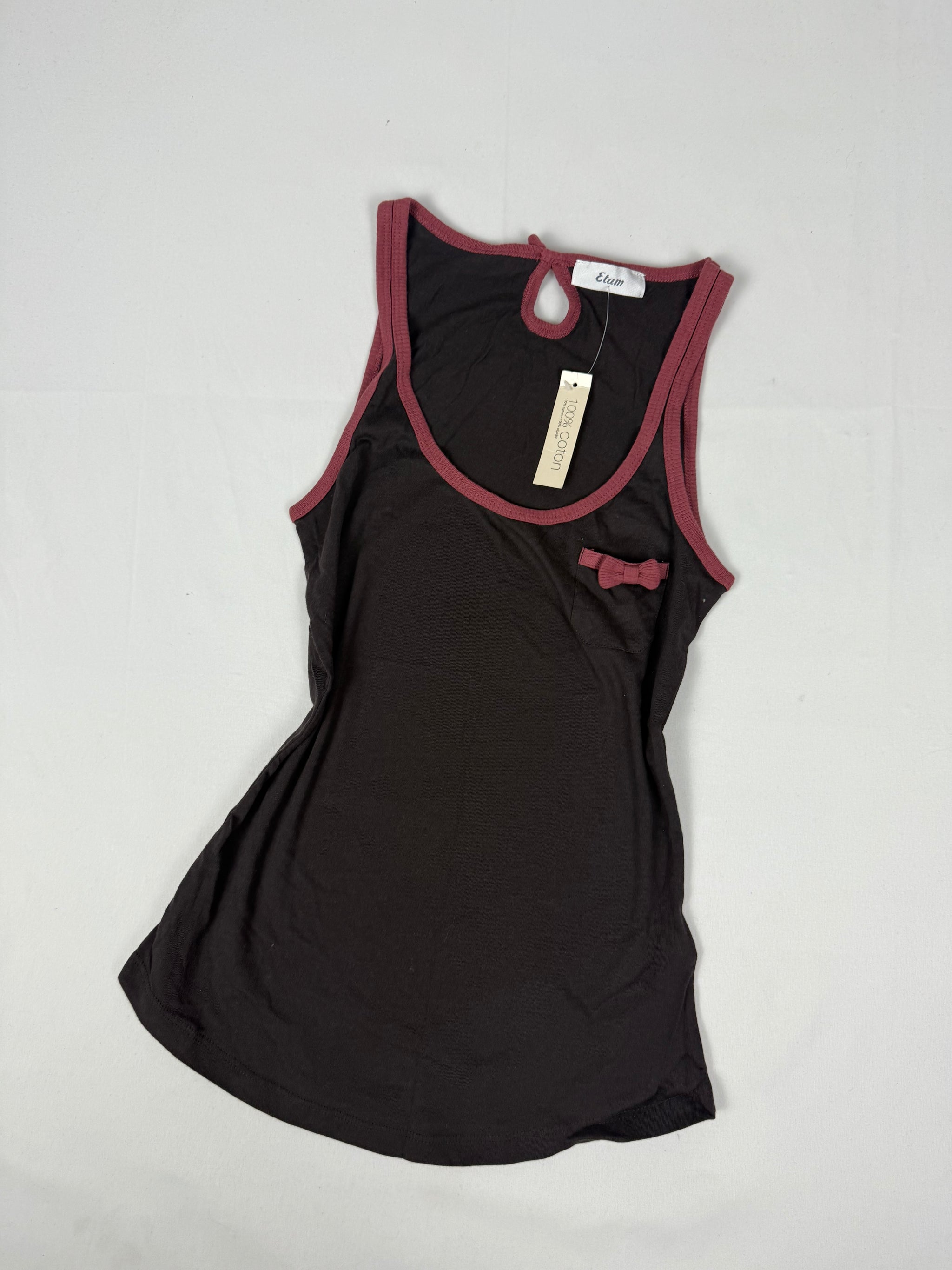 Brown 100% cotton brand new top (XS)