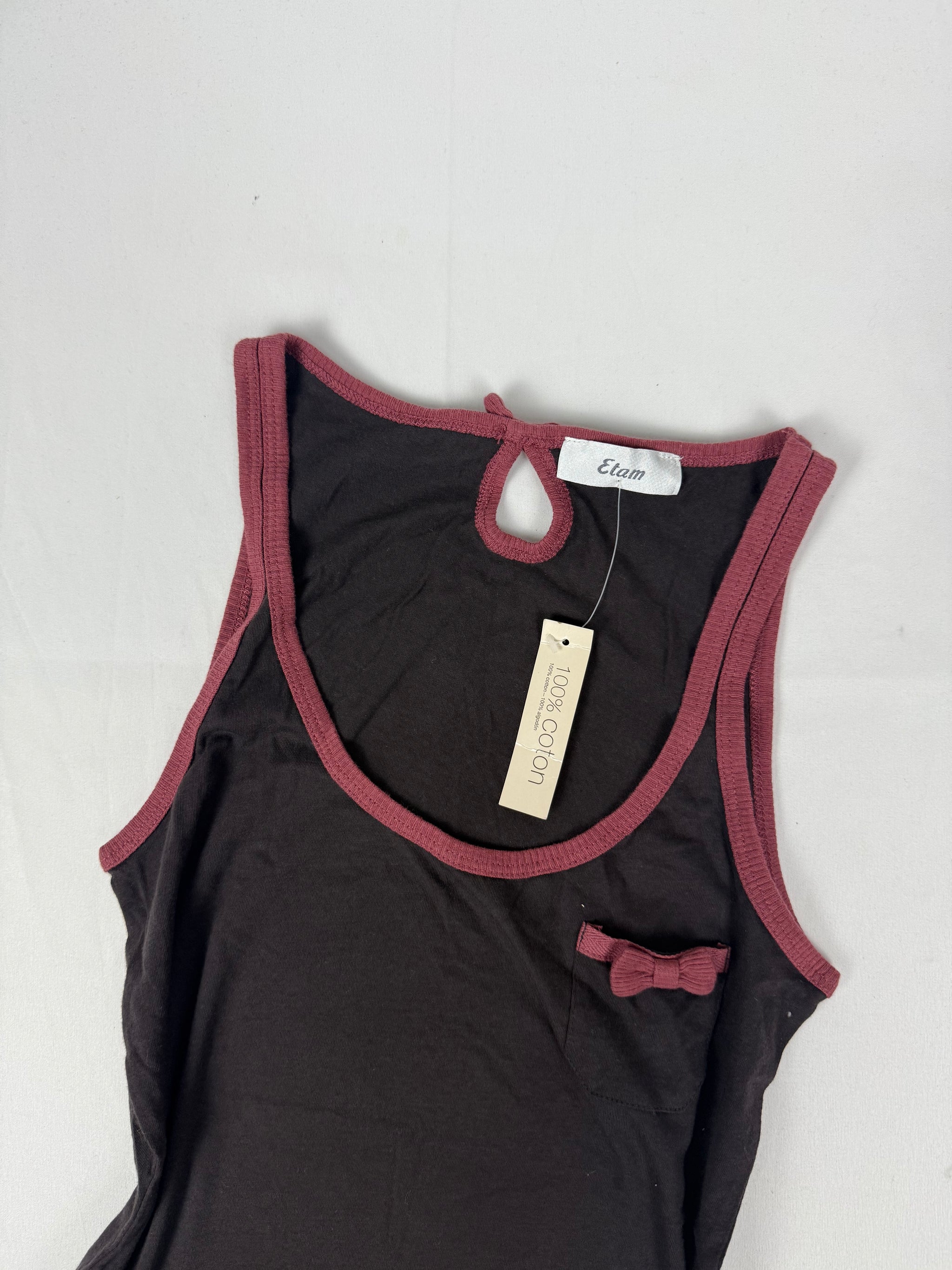 Brown 100% cotton brand new top (XS)