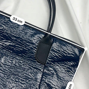 Navy blue handbag