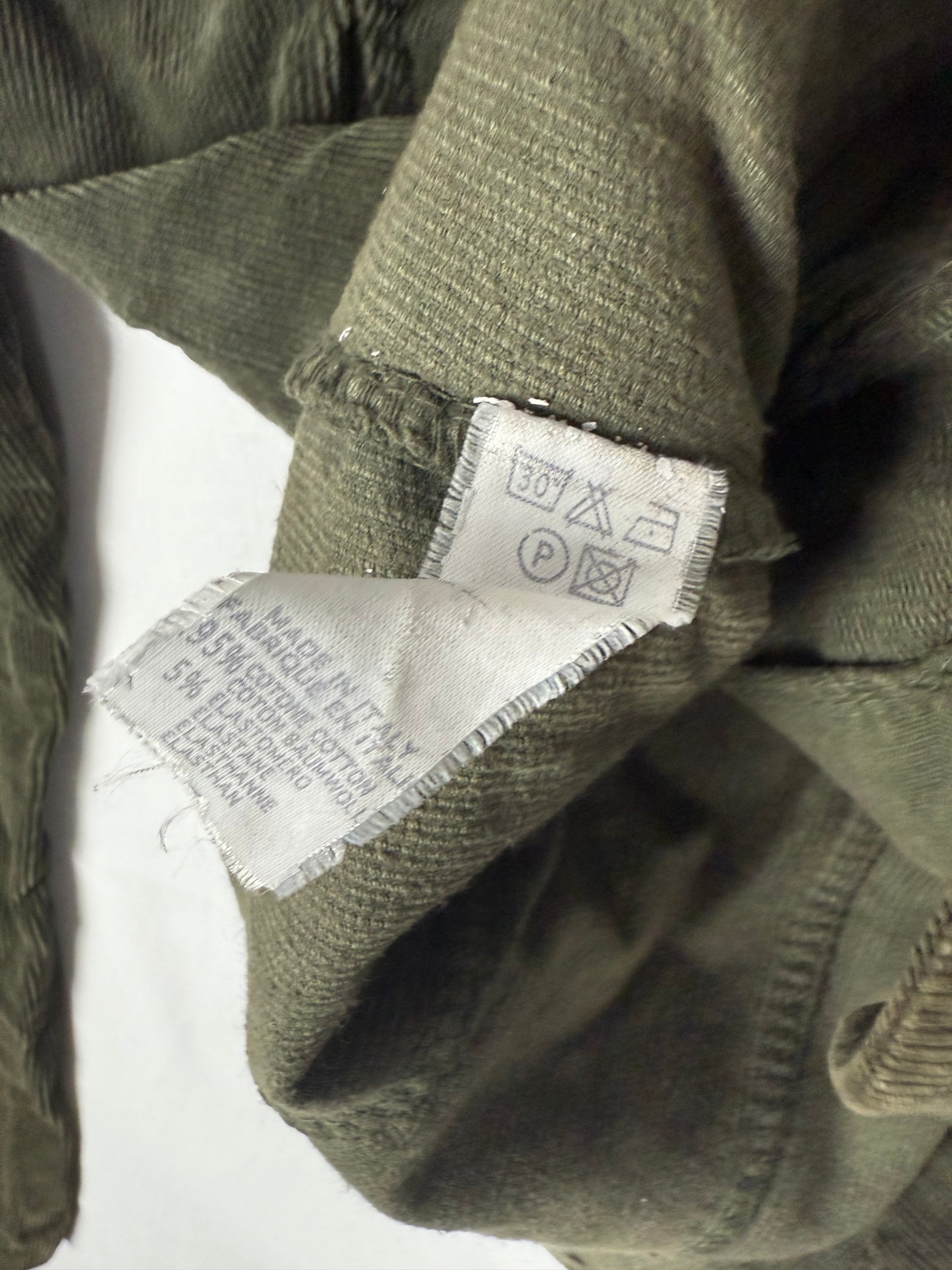 Khaki zip up hooded biker jacket (S/M)