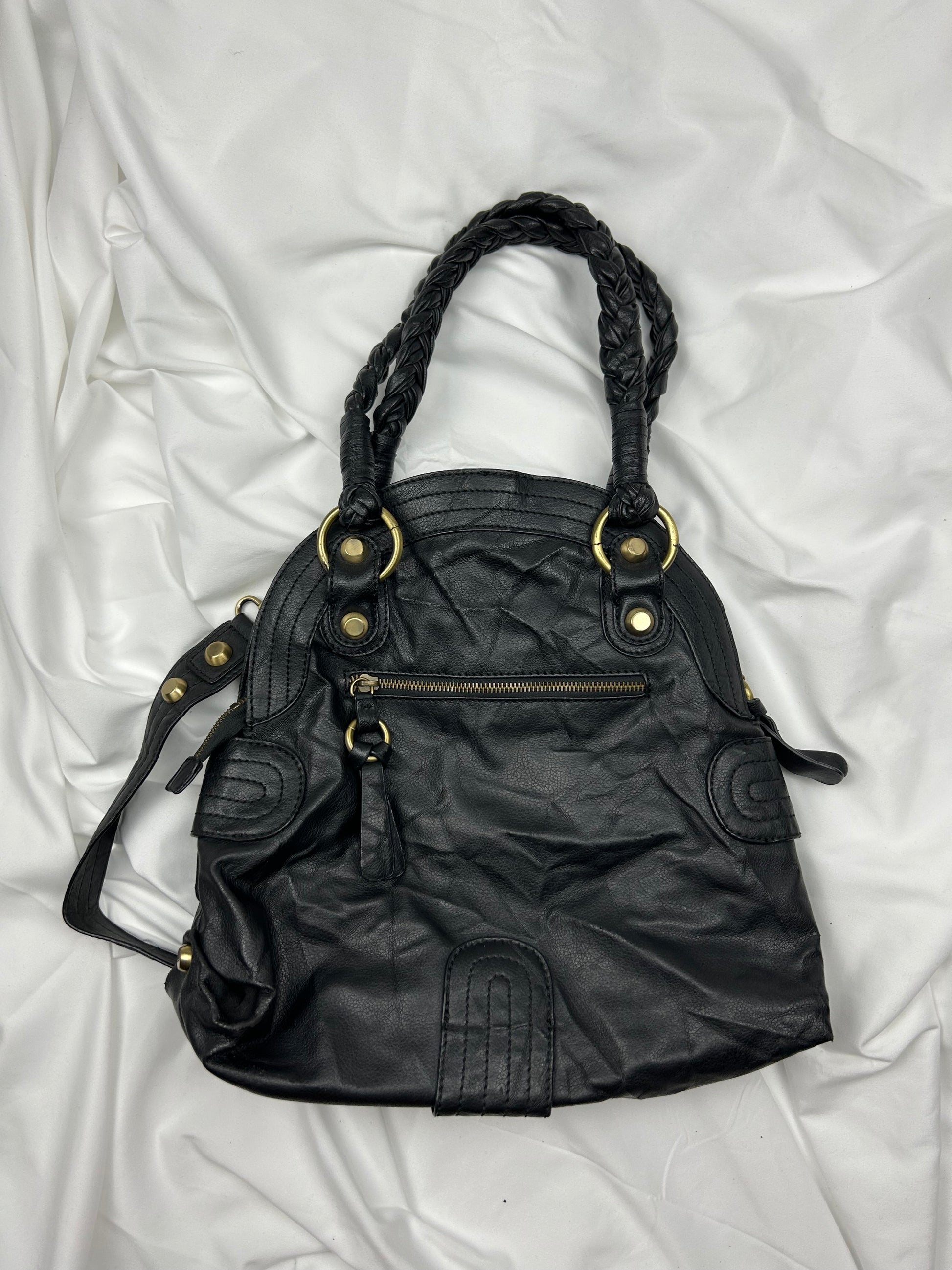 Black besace uni shoulder bag