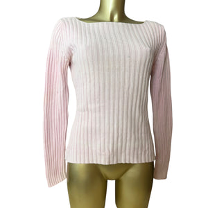 Baby pink ribbed jumper (XL)
