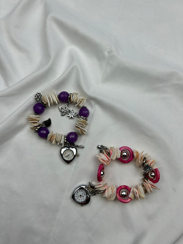 Pearls elastic bracelet watch jewelry