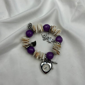 Pearls elastic bracelet watch jewelry