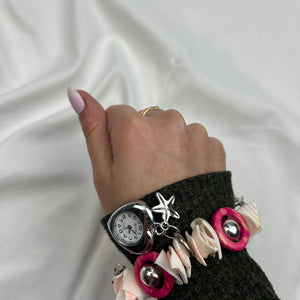 Pearls elastic bracelet watch jewelry