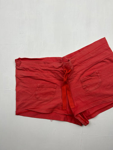 Orange cotton low rise mini short (XS)