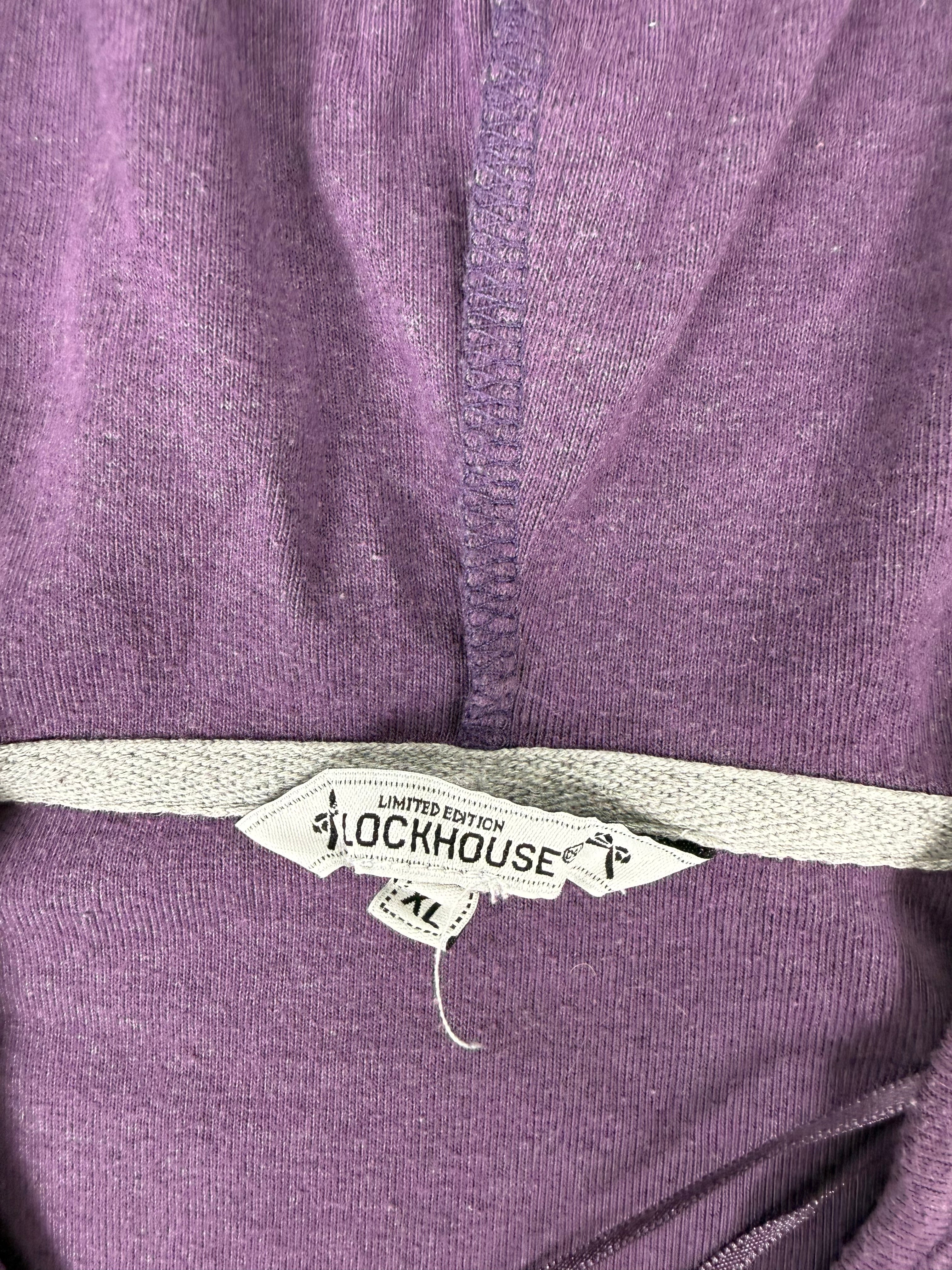 Purple hooded cotton jumper (XL)