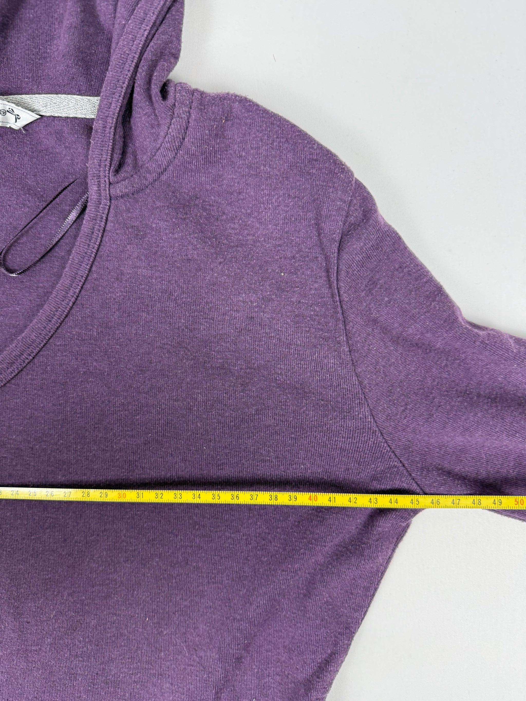 Purple hooded cotton jumper (XL)
