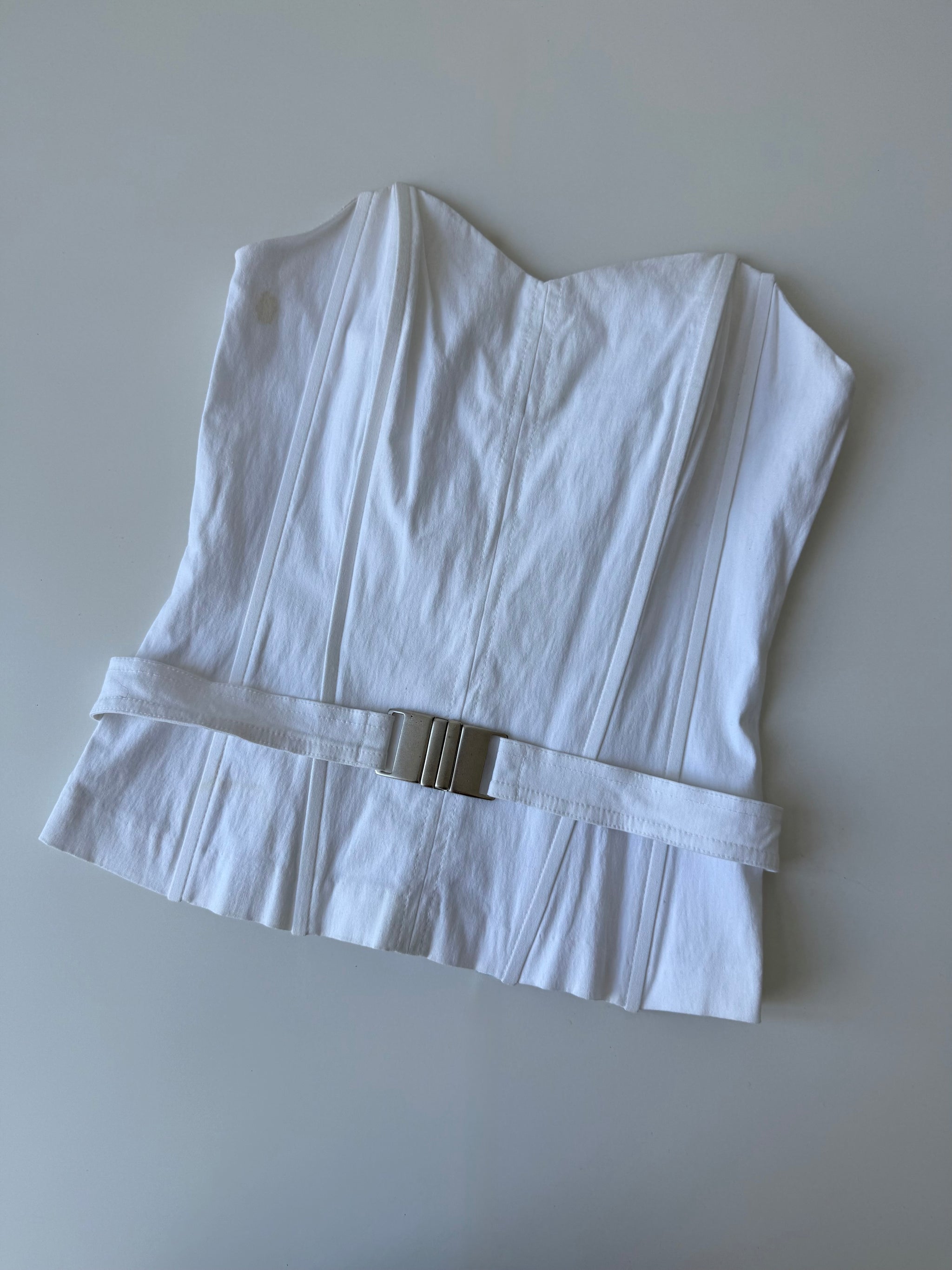 White bustier top (M)